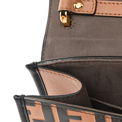 Fendi Vitello Century F is Fendi FF Embossed Kan I Shoulder Bag Orzo Tobacco 13 of 17