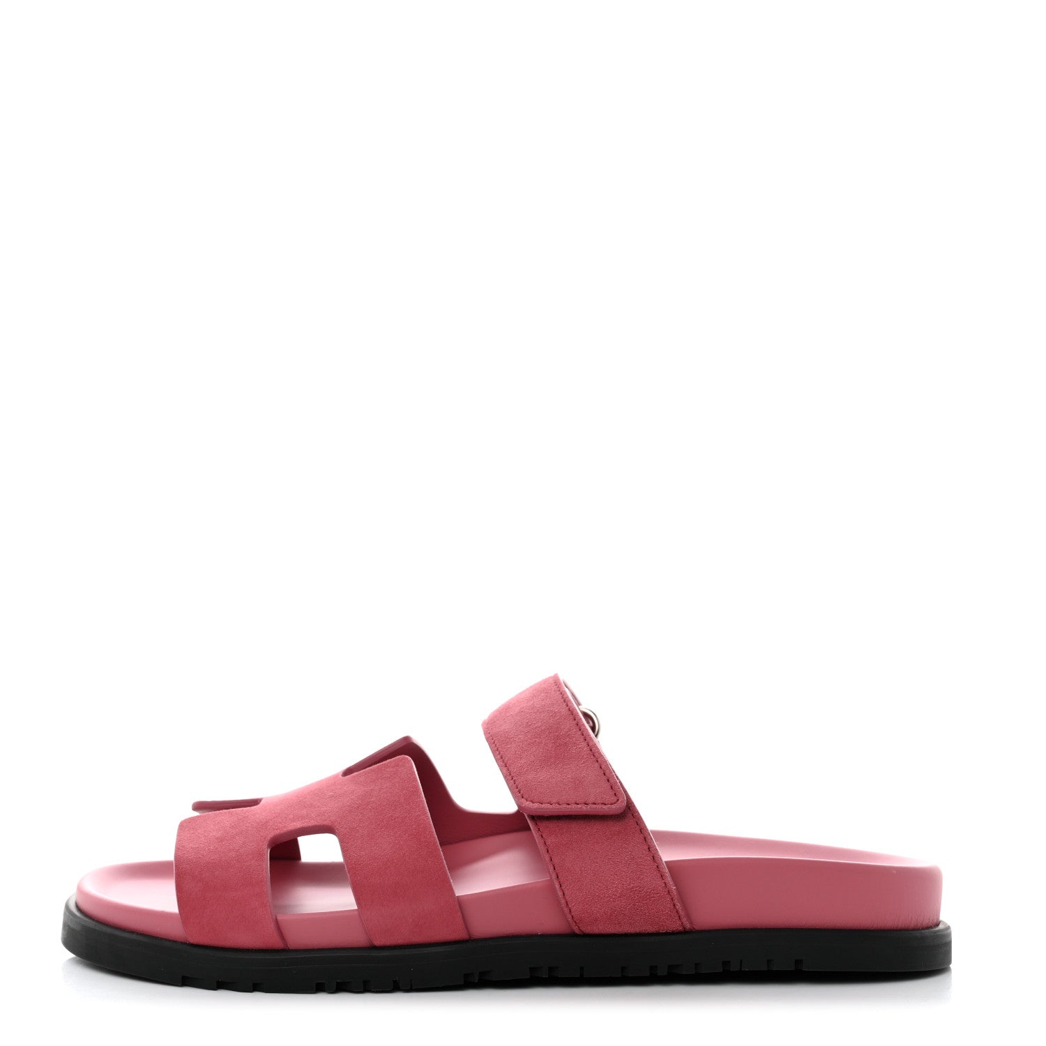 Hermes Suede Goatskin Womens Chypre Sandals 40 Rose Aphrodite 1 of 9