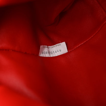 Bottega Veneta Nappa Maxi Intrecciato The Pouch Oversized Clutch Bright Red 7 of 9