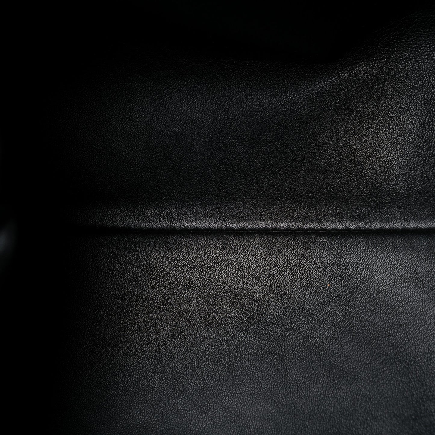 Smooth Butter Calf The Pouch Oversized Clutch Black