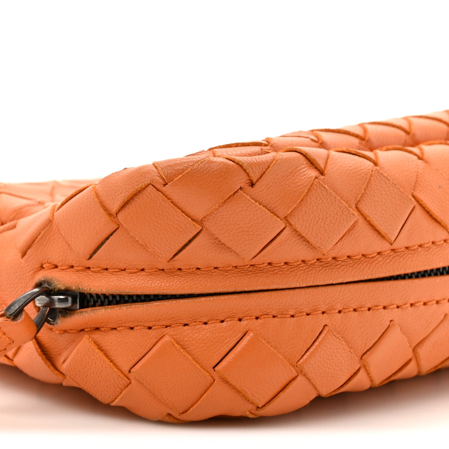 Bottega Veneta Nappa Intrecciato Small Chain Crossbody Tangerine 11 of 13