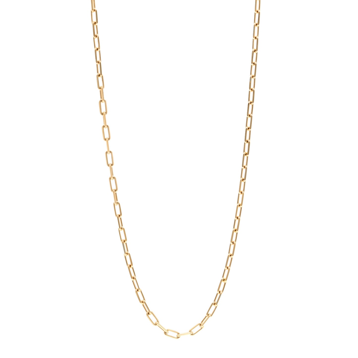 18K Yellow Gold SM Santos De Cartier Link Necklace