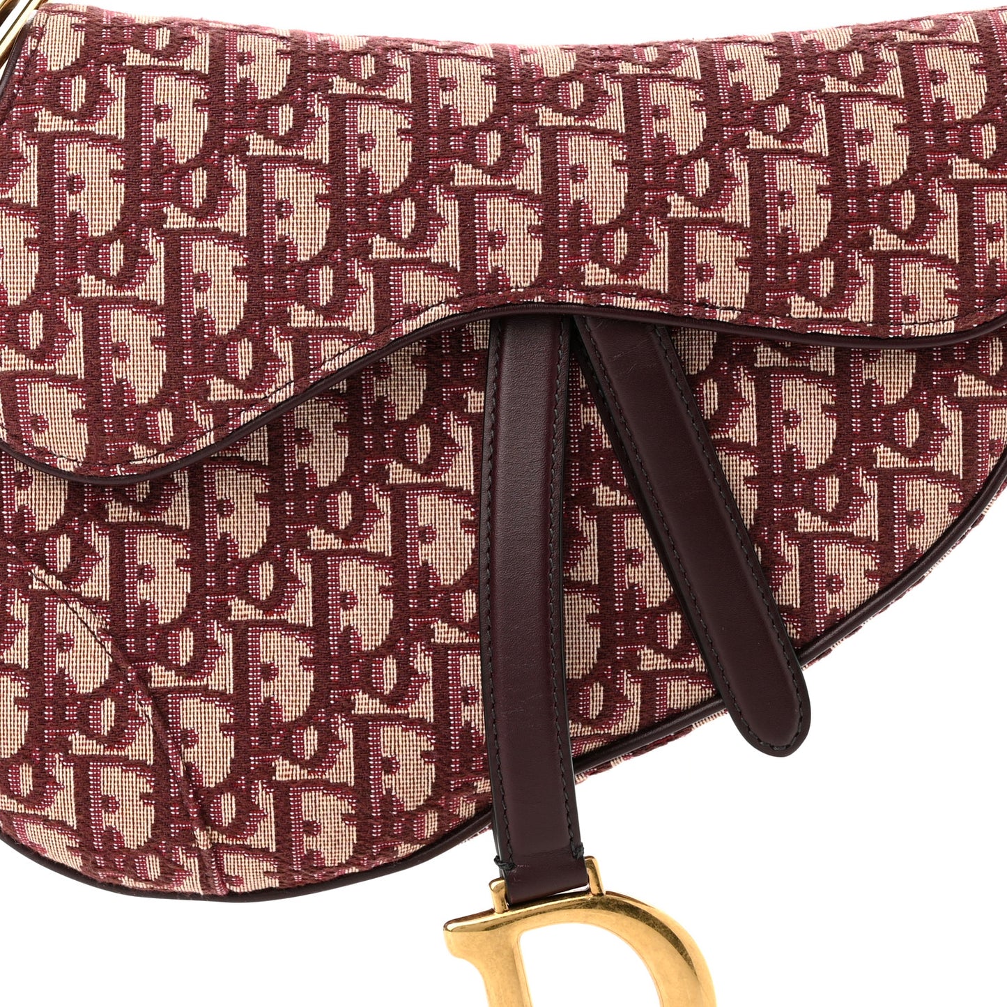 Oblique Saddle Bag Burgundy