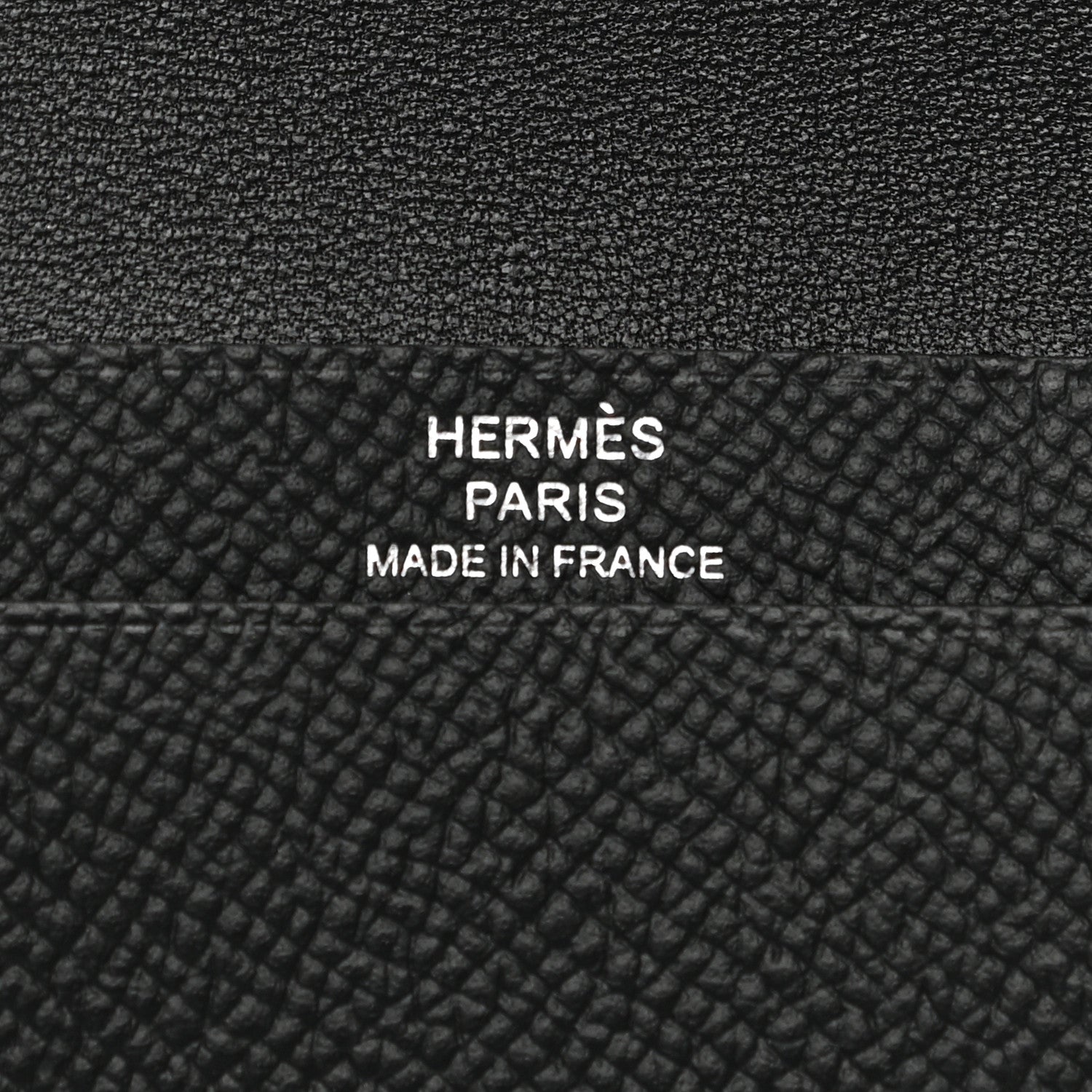 Hermes Epsom Monochrome Bearn Card Holder Wallet Black 5 of 7