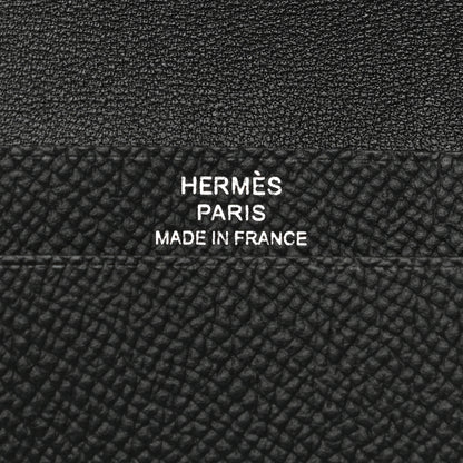 Hermes Epsom Monochrome Bearn Card Holder Wallet Black 5 of 7