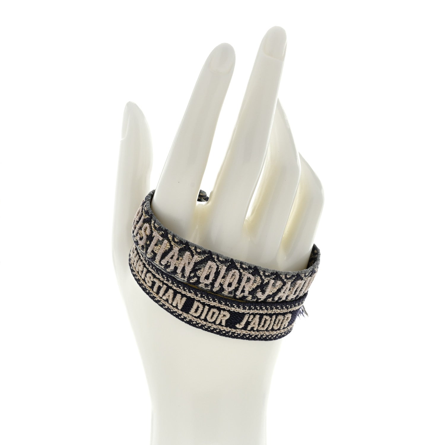 Christian Dior Woven Cotton J'Adior Friendship Bracelet Set Navy 2 of 3