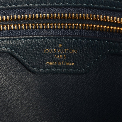 Louis Vuitton Ostrich Python Majestueux Tote MM Blue 6 of 7