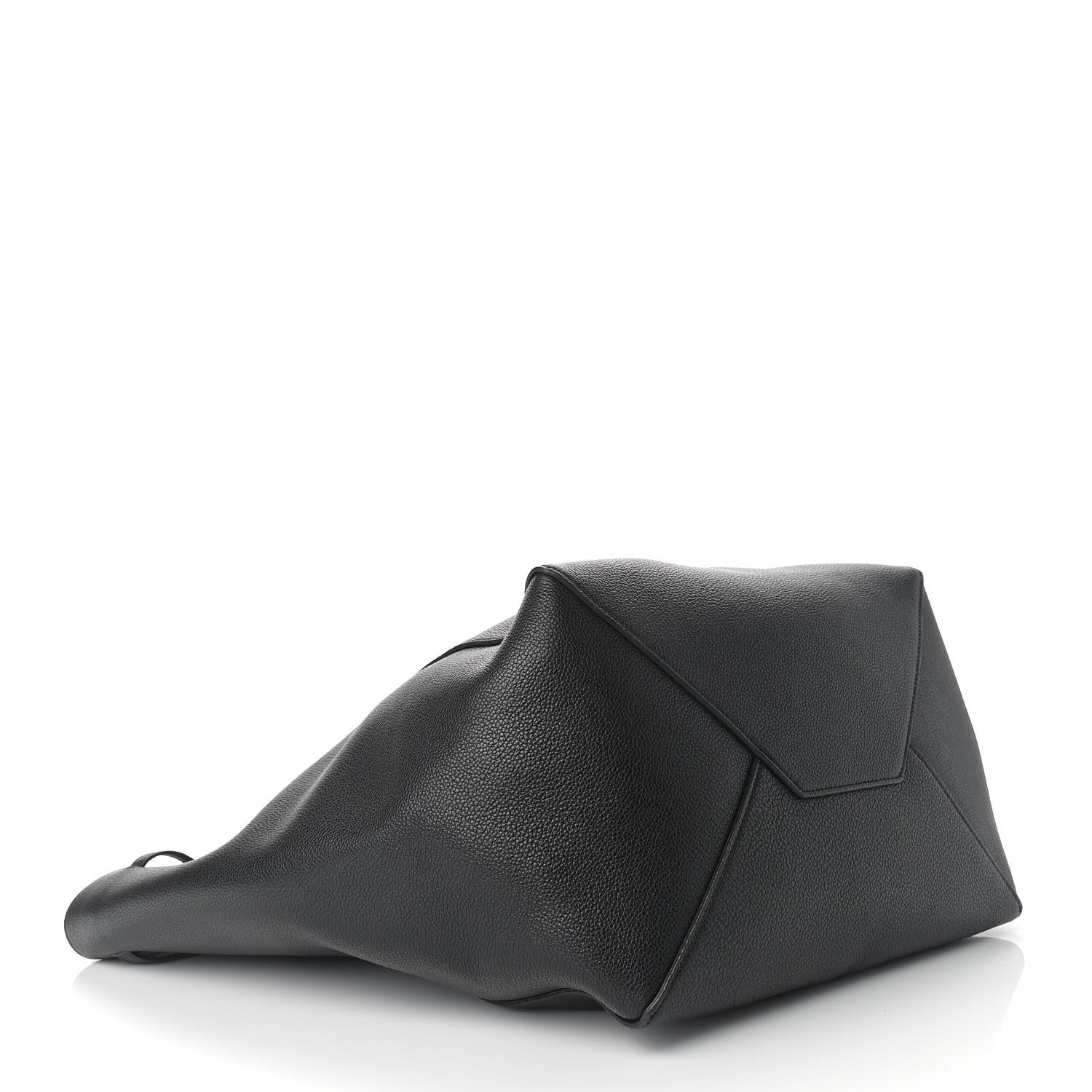 Celine Soft Grained Calfskin Medium Belt Cabas Phantom Black 3 of 9
