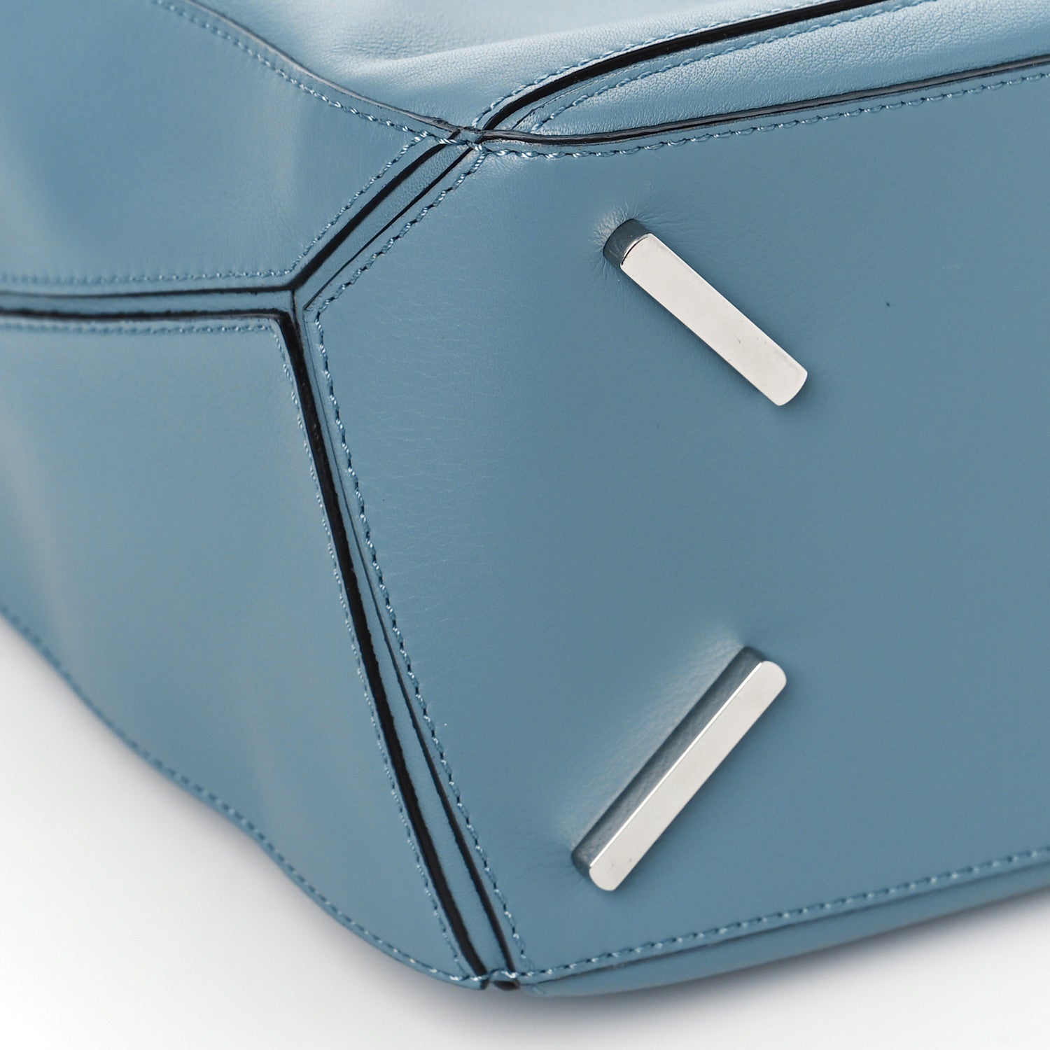 Loewe Calfskin Medium Puzzle Bag Stone Blue 7 of 8