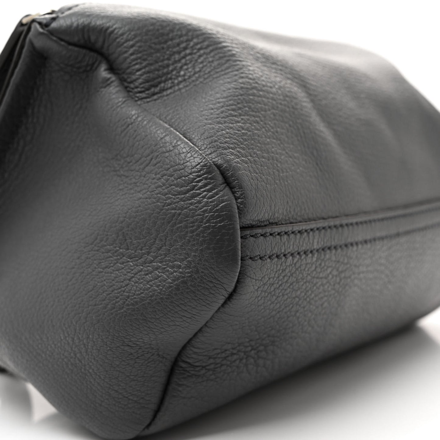 Sugar Goatskin Small Pandora Box Crossbody Bag Storm Grey