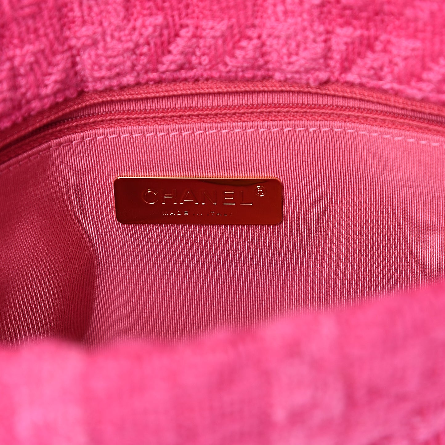 Tweed Quilted Medium 19 Flap Pink