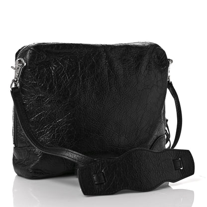 Balenciaga Agneau Classic SIlver Hardware XS Reporter Crossbody Black 3 of 12