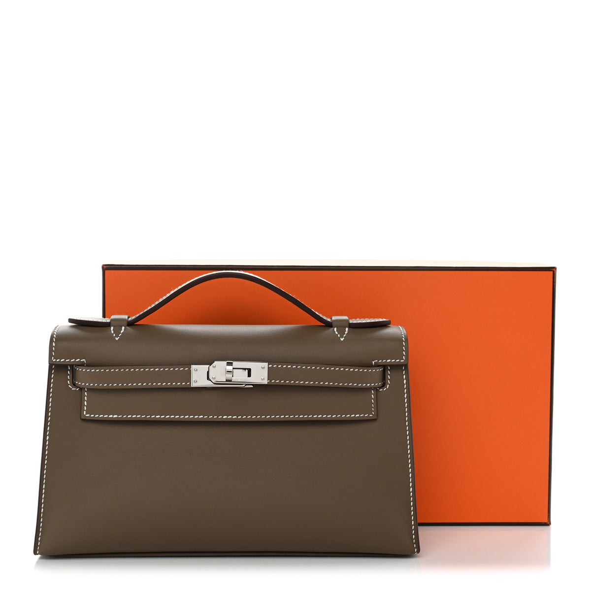Swift Kelly Pochette Clutch Etoupe