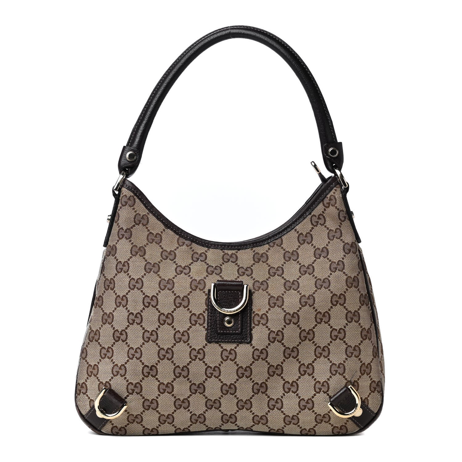 Gucci Monogram Medium Abbey D Ring Hobo Brown 1 of 4