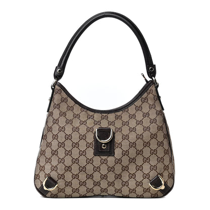 Gucci Monogram Medium Abbey D Ring Hobo Brown 1 of 4