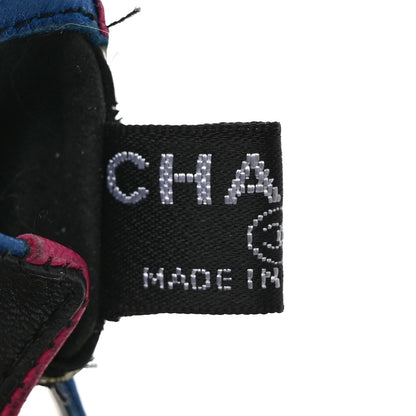 Chanel Lambskin PVC CC Gloves 7.5 Black Multi 4 of 6