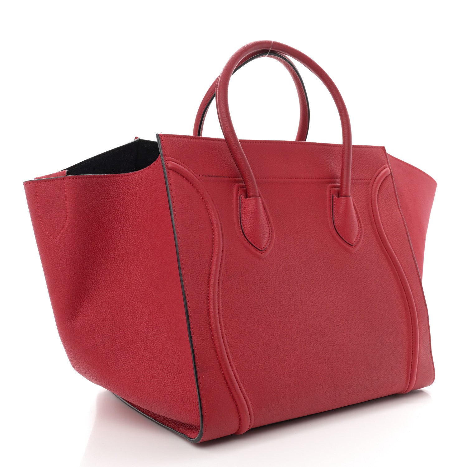 Celine Grained Baby Calfskin Medium Phantom Luggage Carmin 3 of 15