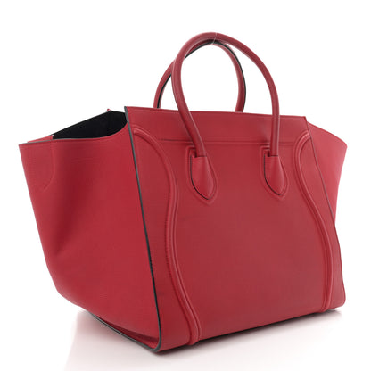 Celine Grained Baby Calfskin Medium Phantom Luggage Carmin 3 of 15