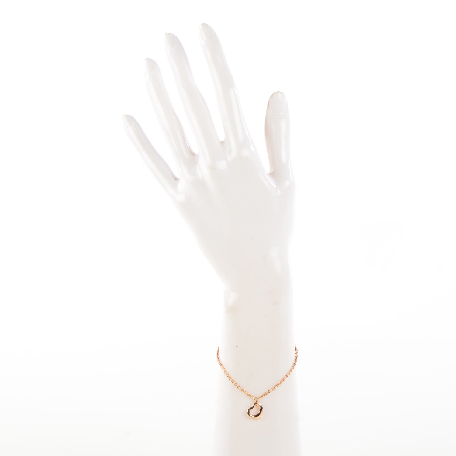 Tiffany 18K Rose Gold Elsa Peretti Open Heart Bracelet 2 of 5