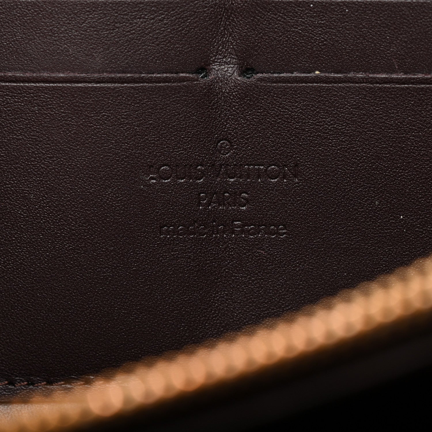 Louis Vuitton Vernis Rayures Zippy Wallet Amarante 5 of 7