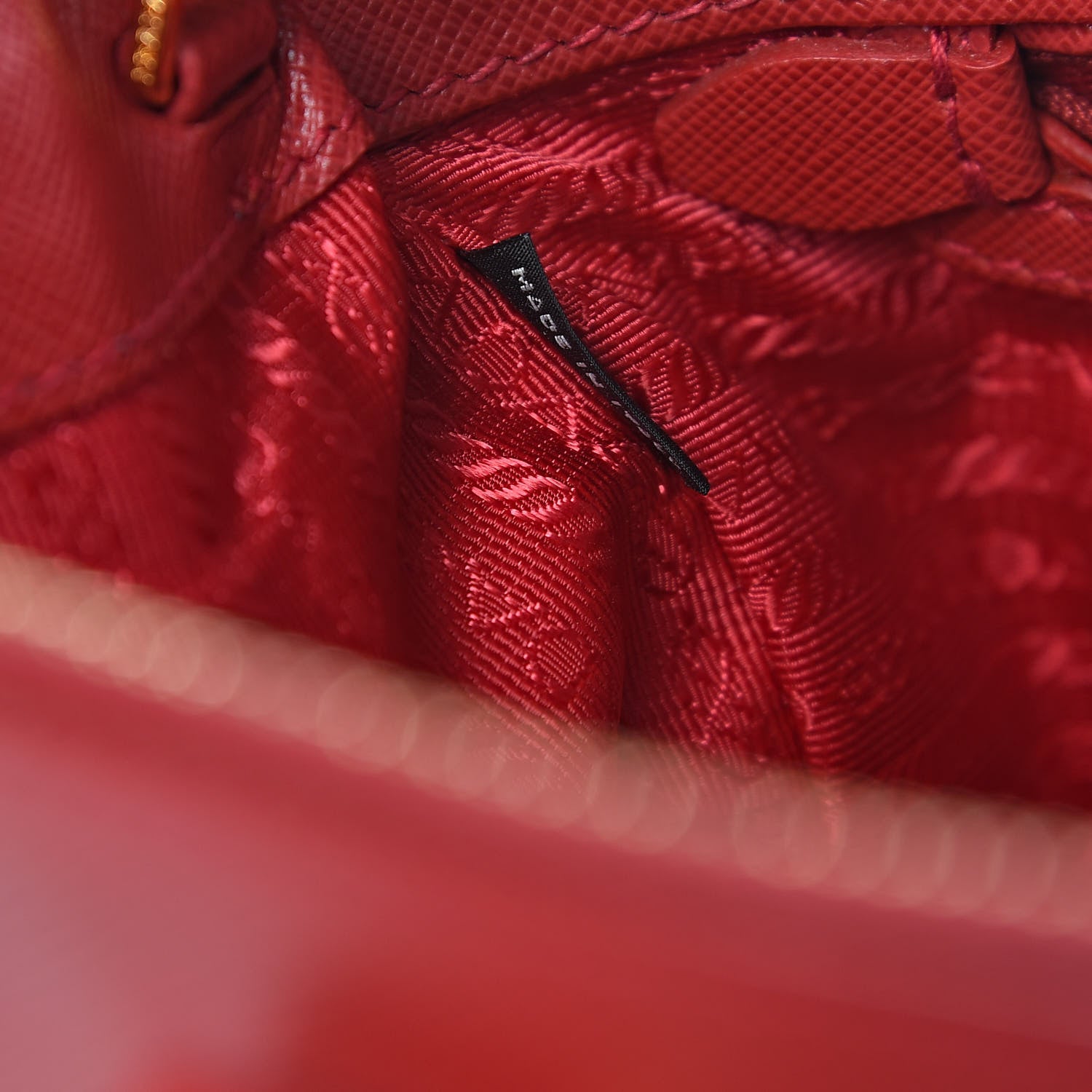 Prada Saffiano Medium Galleria Double Zip Tote Fuoco 7 of 18