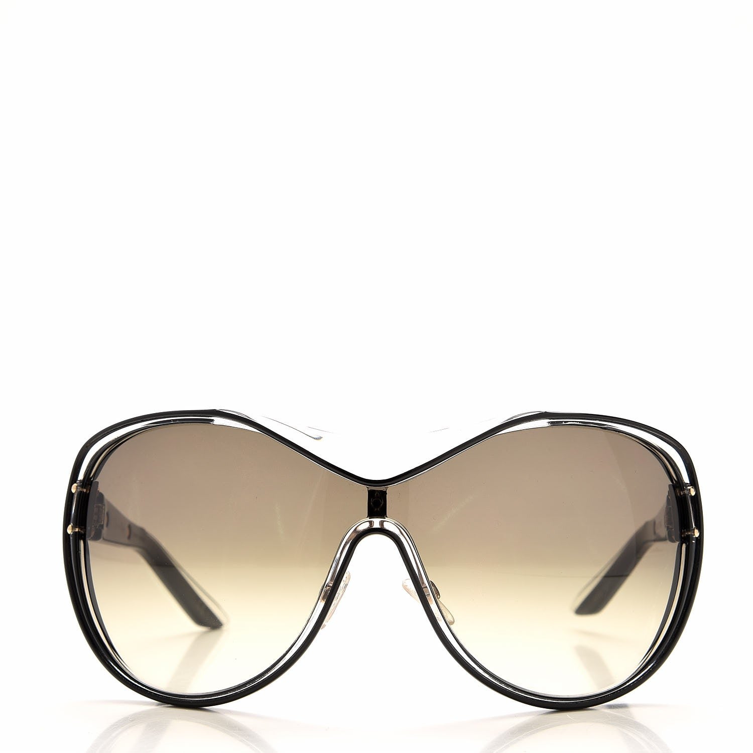 Christian Dior Striking Oversized Sunglasses Black 2 of 9