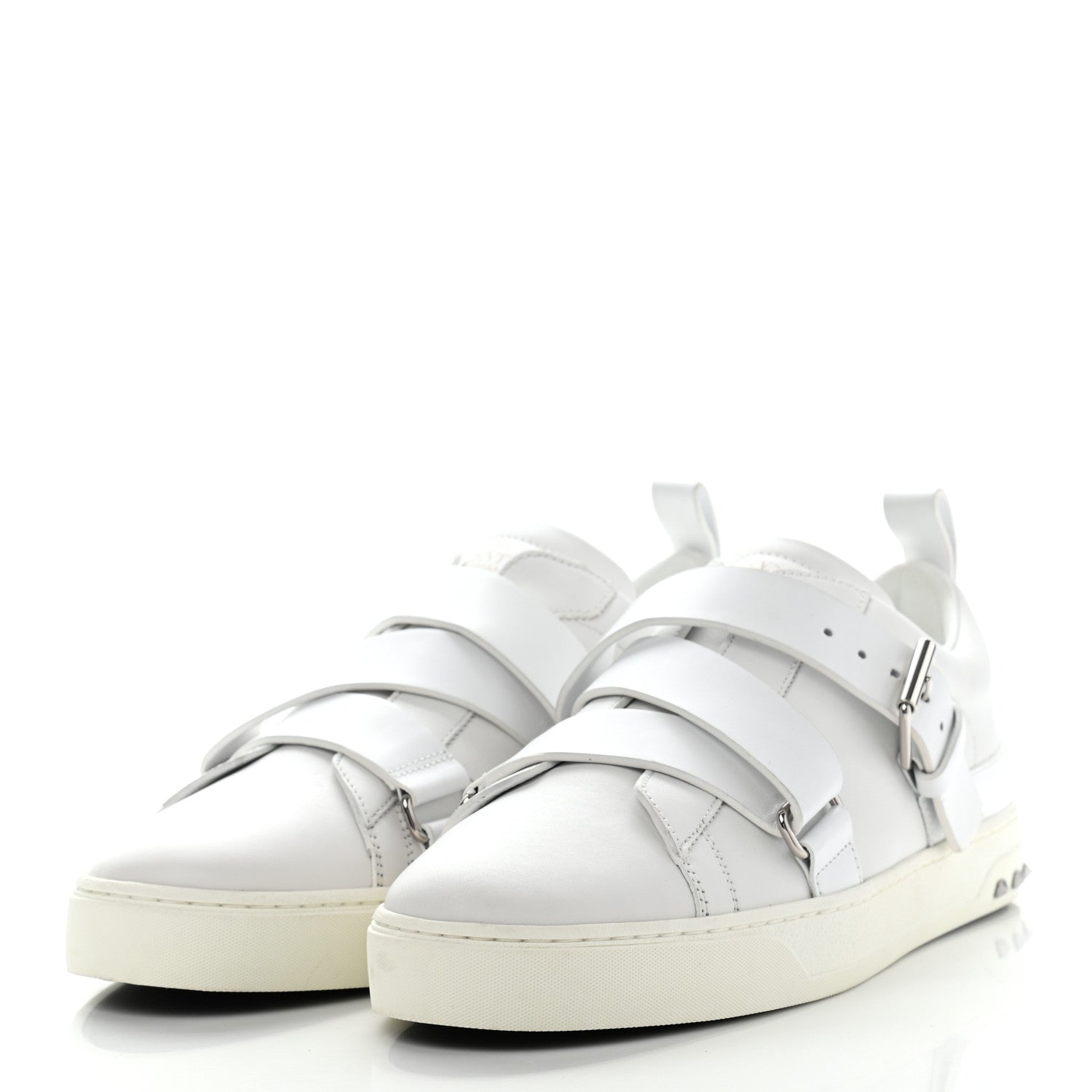 Valentino Garavani Calfskin Mens V Punk Low Top Sneakers 40 White 3 of 15