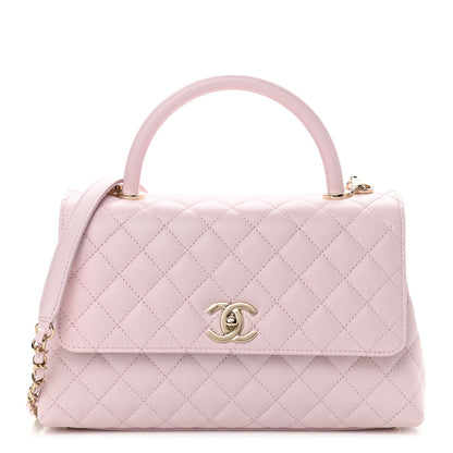 Chanel Caviar Quilted Small Coco Handle Flap Light Pink 1 of 11