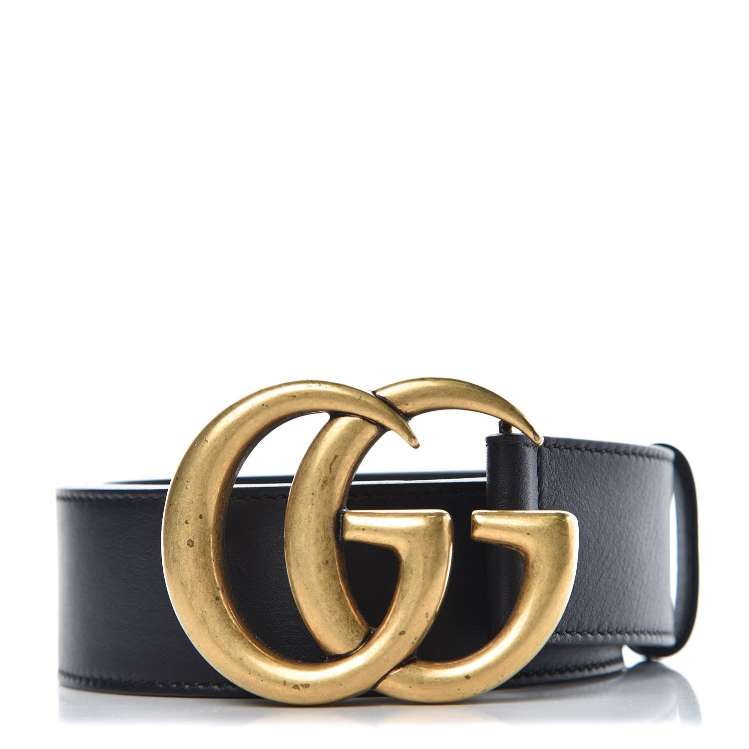 Gucci Calfskin Double G 40mm Belt 85 34 Black 1 of 8