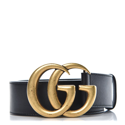 Gucci Calfskin Double G 40mm Belt 85 34 Black 1 of 8