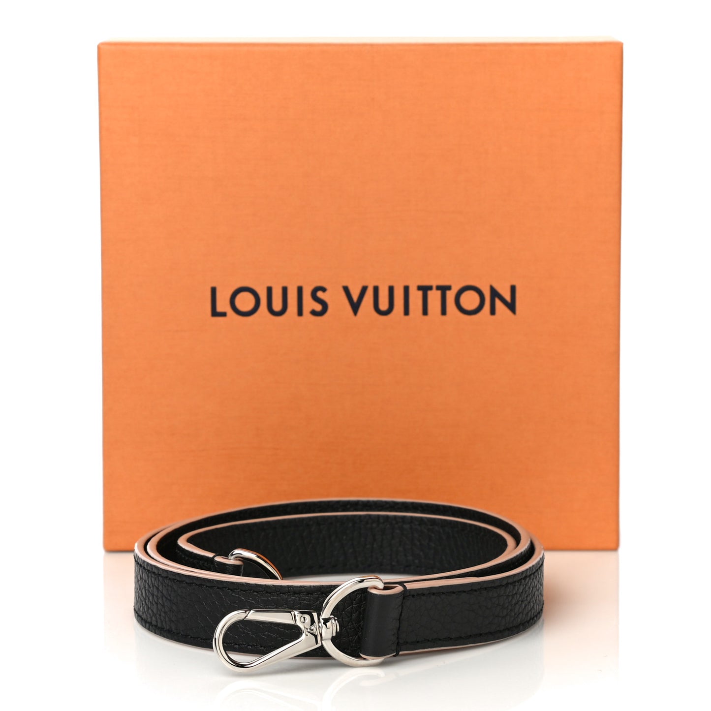 Calfskin Capucines BB Shoulder Strap Black Petale