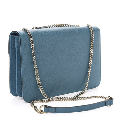 Gucci Dollar Calfskin Interlocking G Shoulder Bag Deep Cobalt 3 of 10