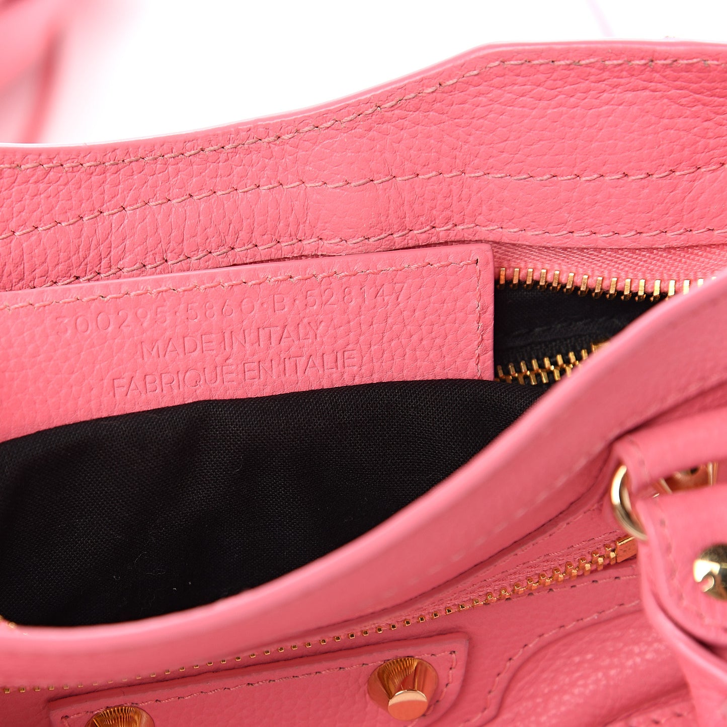 Veau Gravier Classic Gold Hardware Mini City Rose Dragee