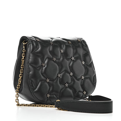 Christian Dior Calfskin Quilted Studded Star Dio(r)evolution Clutch With Chain Black 3 of 9