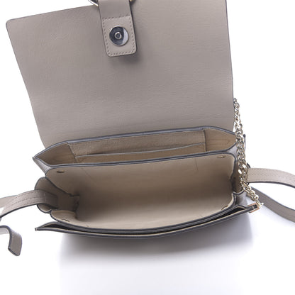 Chloe Suede Calfskin Small Faye Shoulder Bag Motty Grey 5 of 10