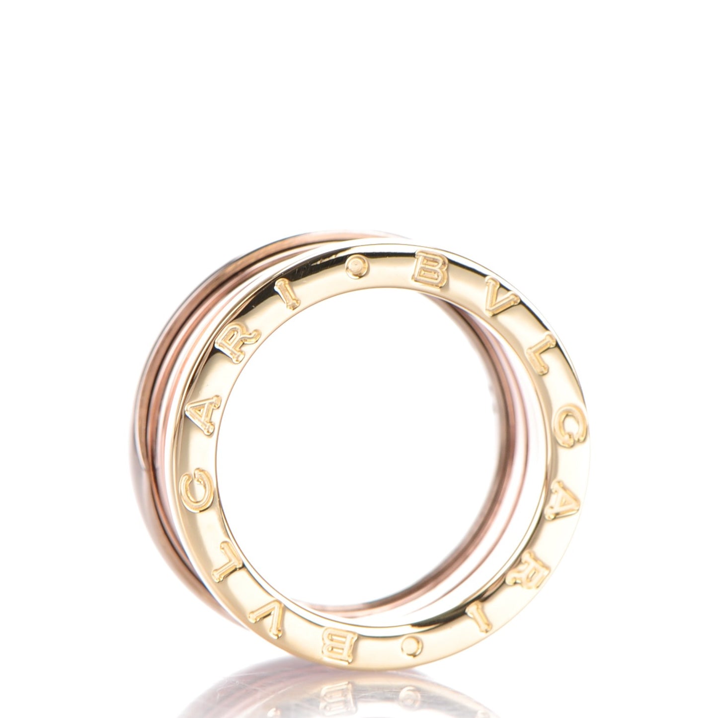 18K Rose White Yellow Gold B.Zero1 Four-Band Ring 54 7