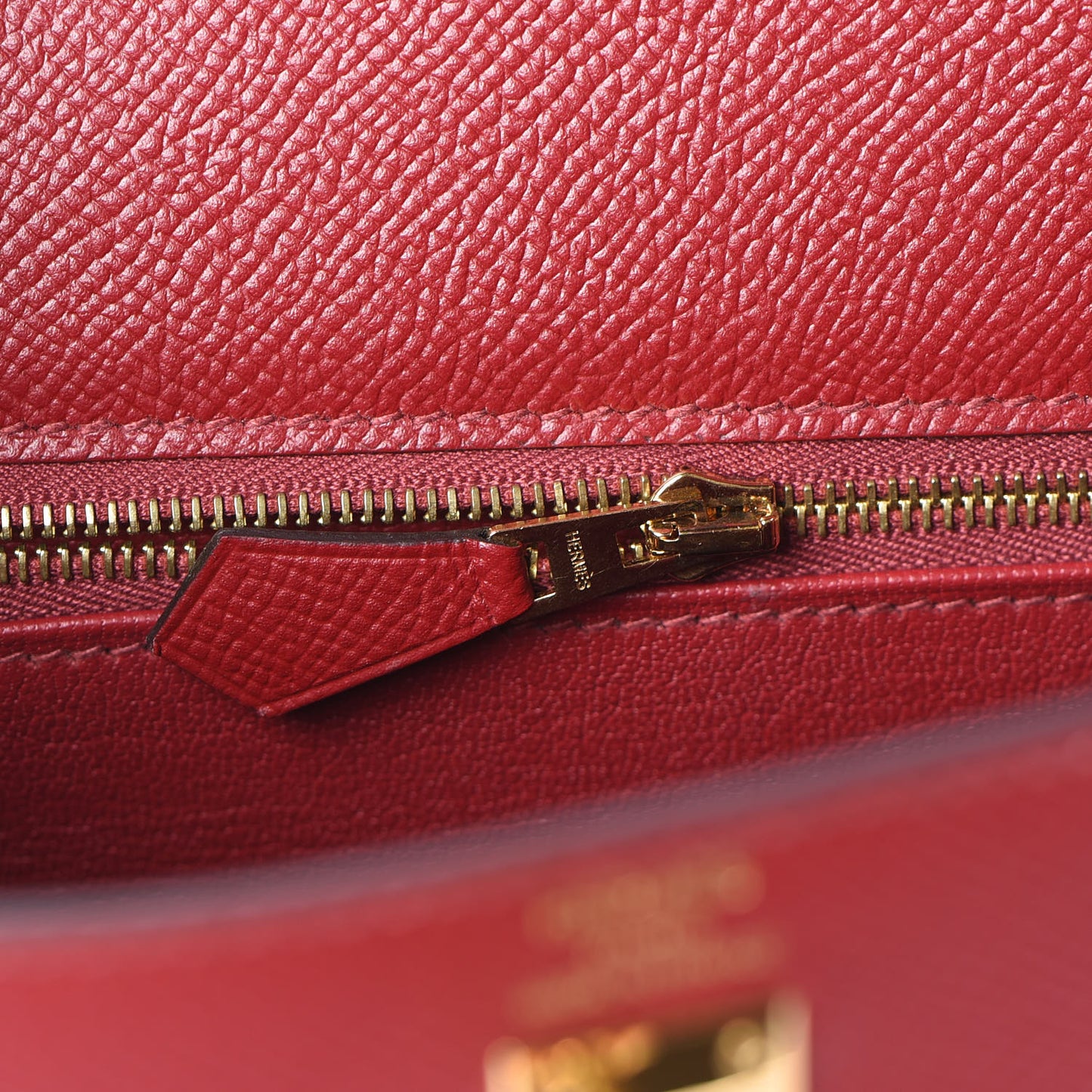 Epsom Kelly Sellier 25 Rouge Grenat
