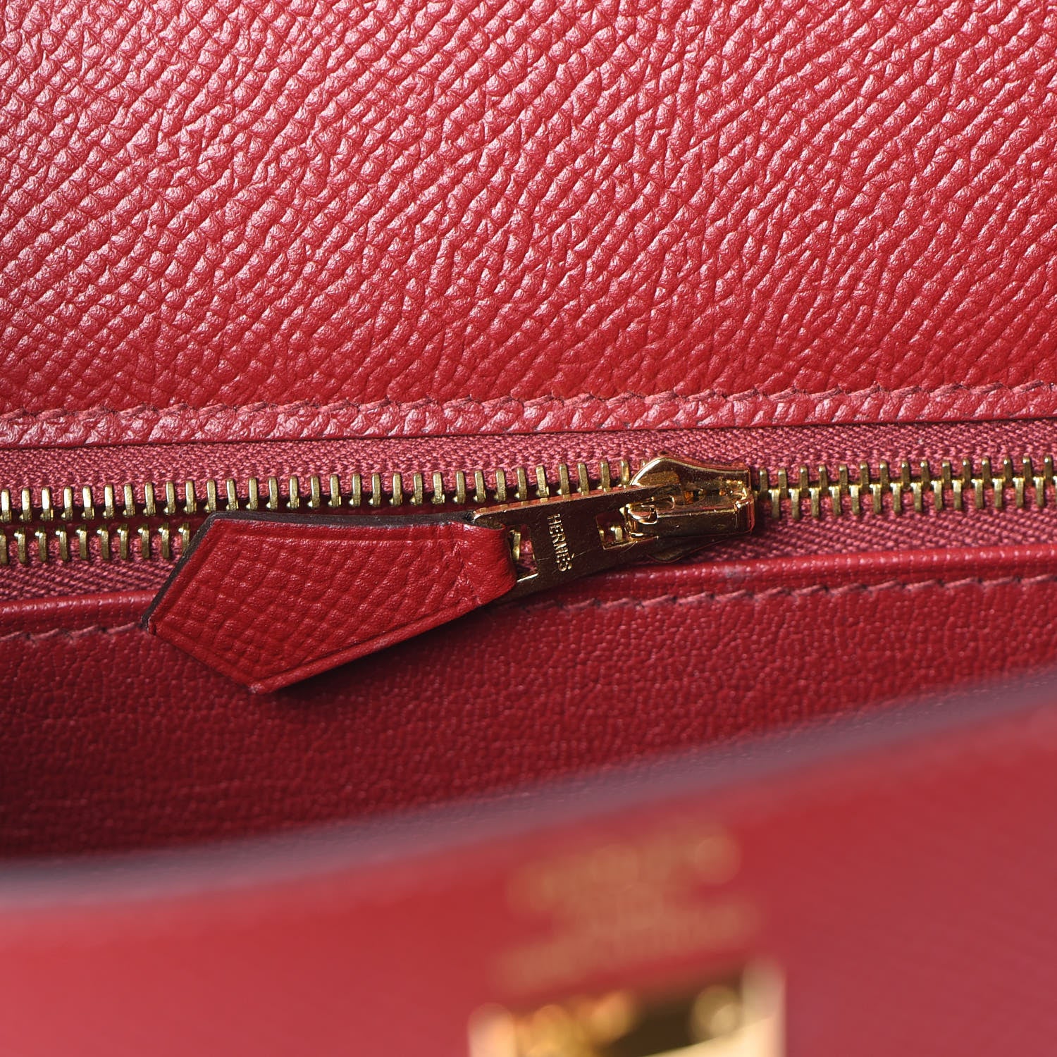 Hermes Epsom Kelly Sellier 25 Rouge Grenat 27 of 39
