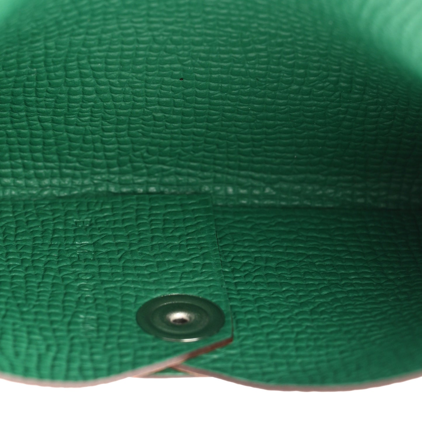 Epsom Horseshoe Verso Calvi Card Case Orange Vert Vertigo
