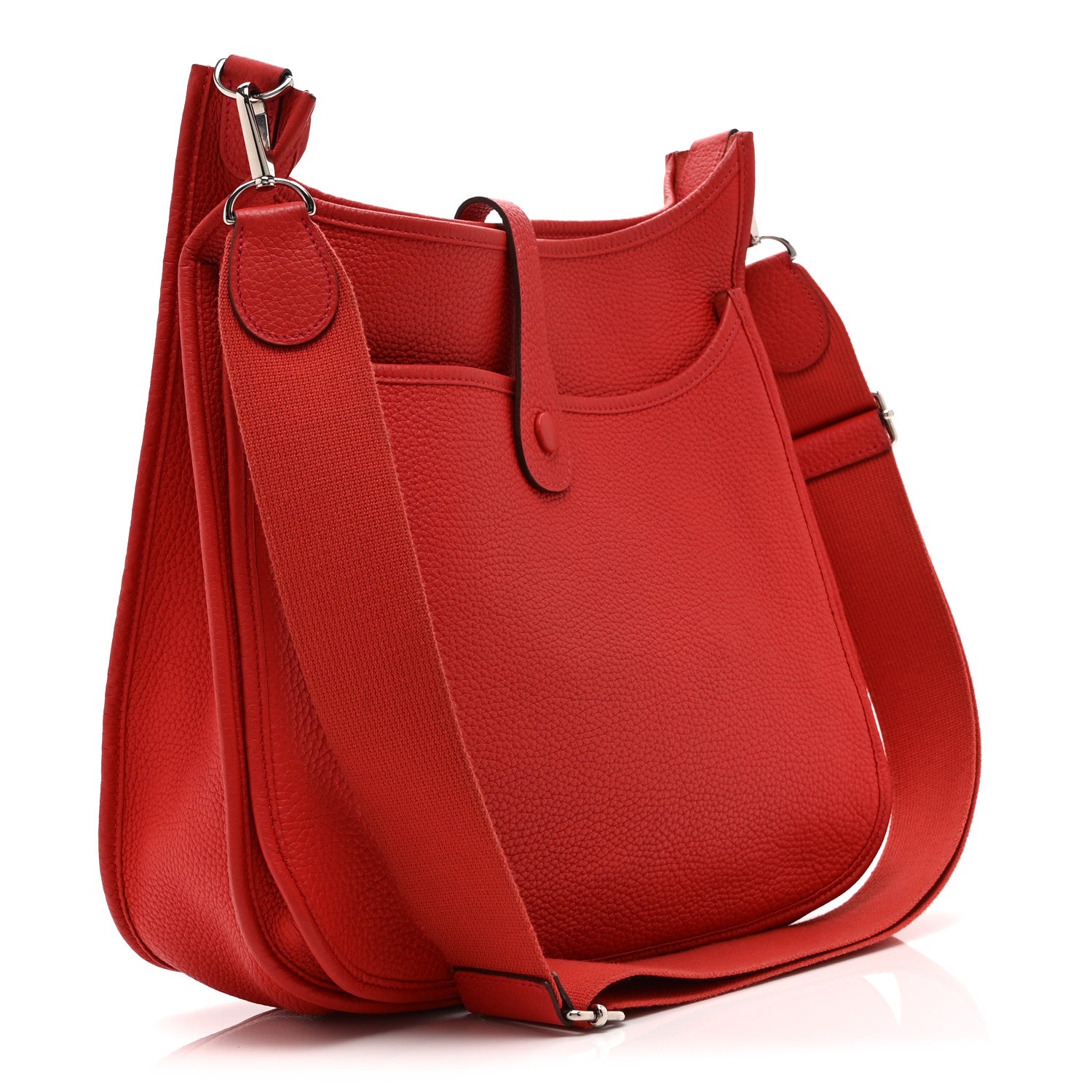 Hermes Taurillon Clemence Evelyne III GM Rouge Pivoine 3 of 10