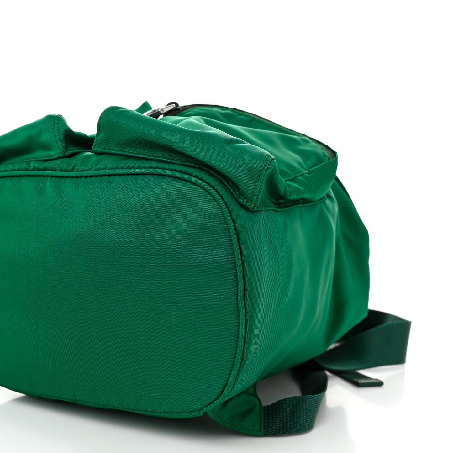 Nylon Vela Saffiano Double Buckle Backpack Oleandro