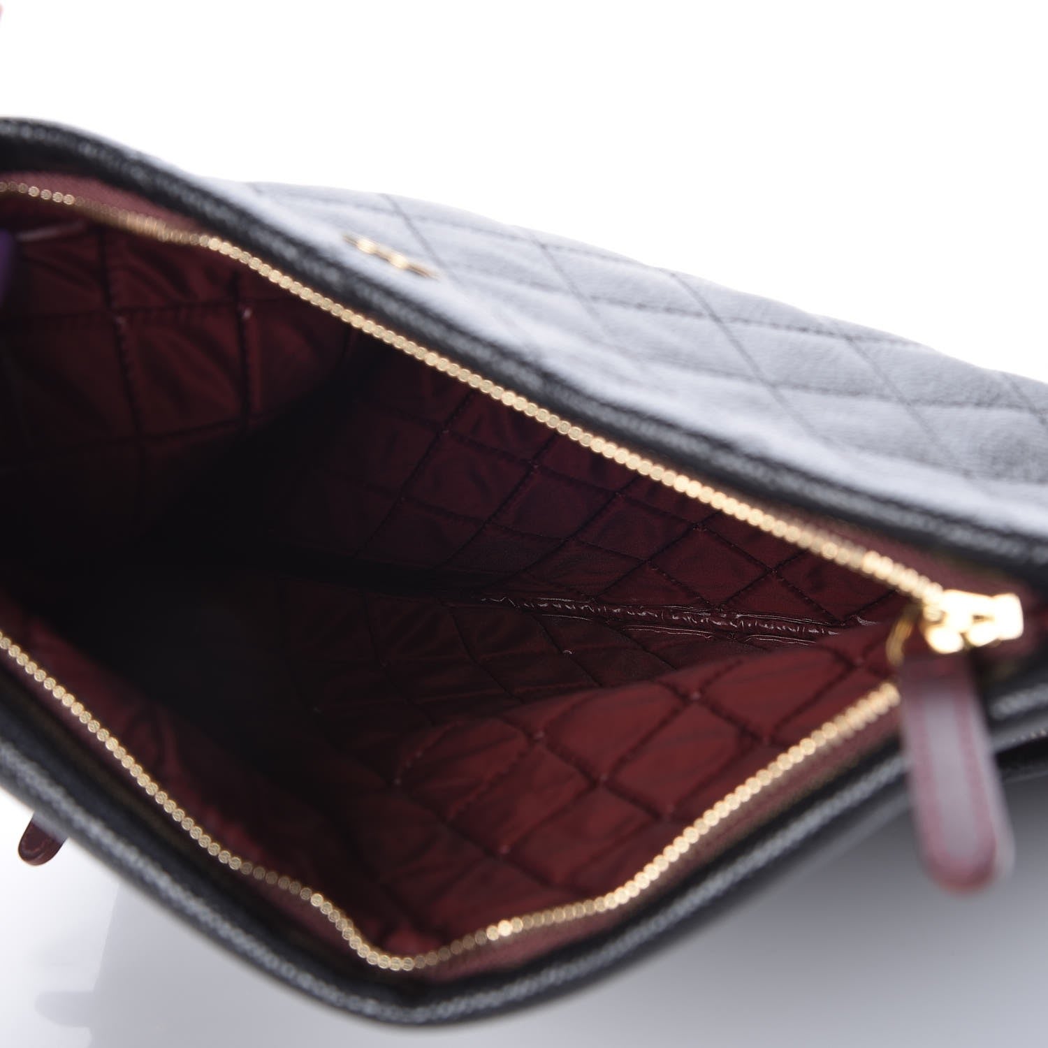Chanel Caviar Quilted CC Beauty Clutch Black 5 of 8