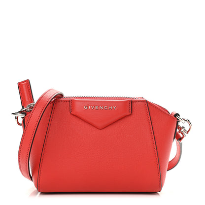 Givenchy Sugar Goatskin Nano Antigona Light Red 1 of 8