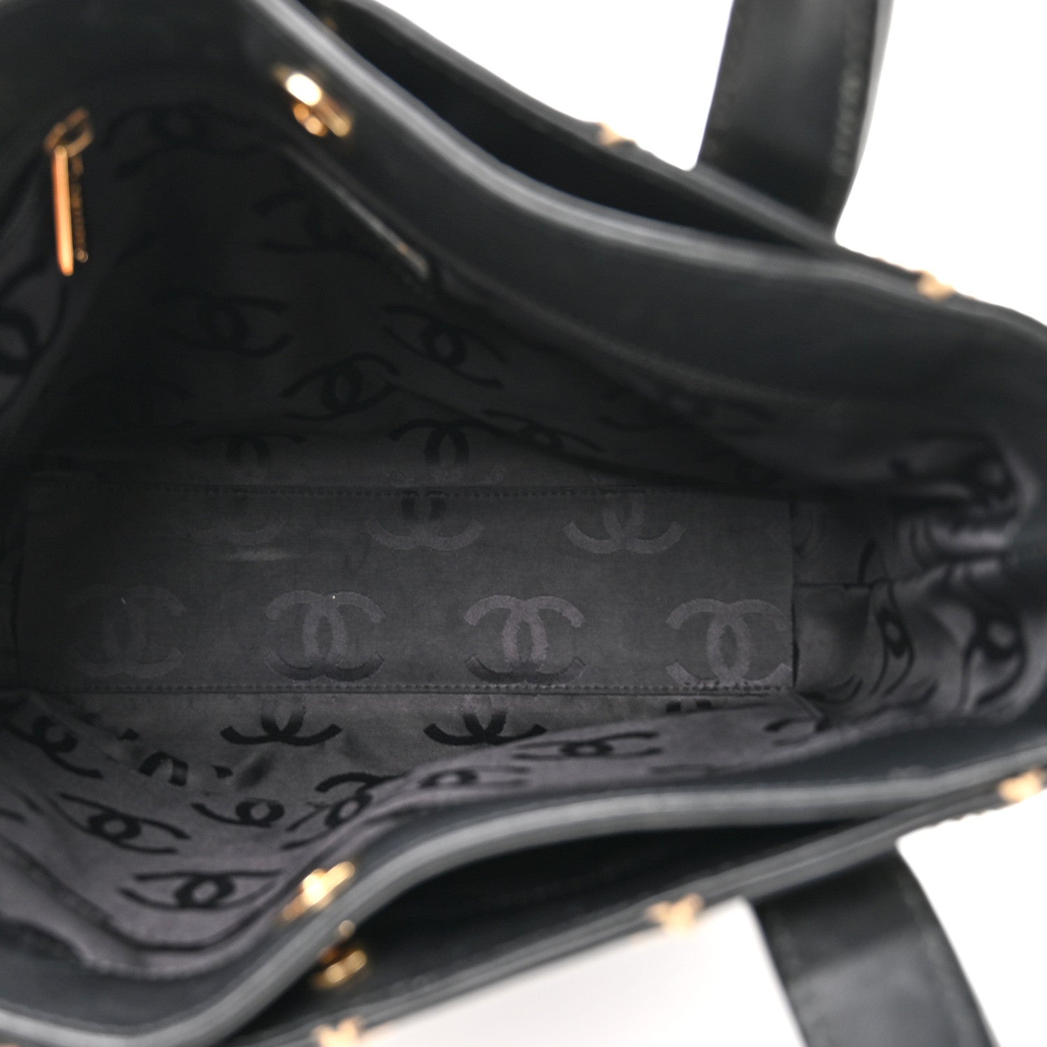 Chanel Calfskin Wild Stitch Tote Black 5 of 14