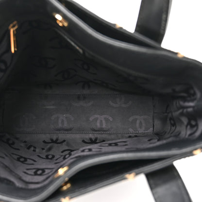 Chanel Calfskin Wild Stitch Tote Black 5 of 14