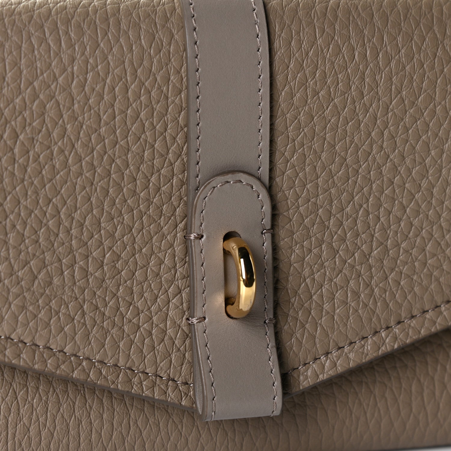 Chloe Grained Calfskin Aby Chain Wallet Motty Grey 10 of 10