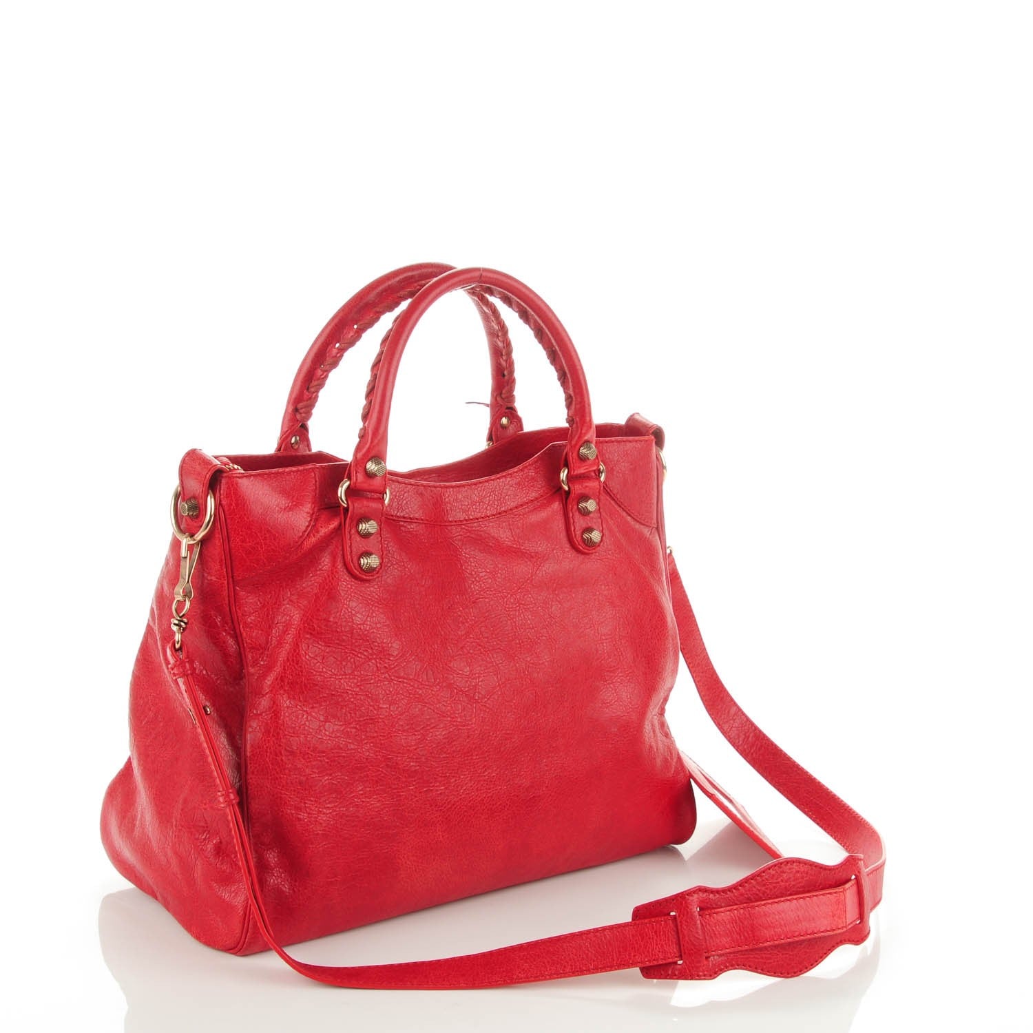 Balenciaga Agneau Giant 12 Rose Gold Hardware Velo Rouge Coquelicot 3 of 9
