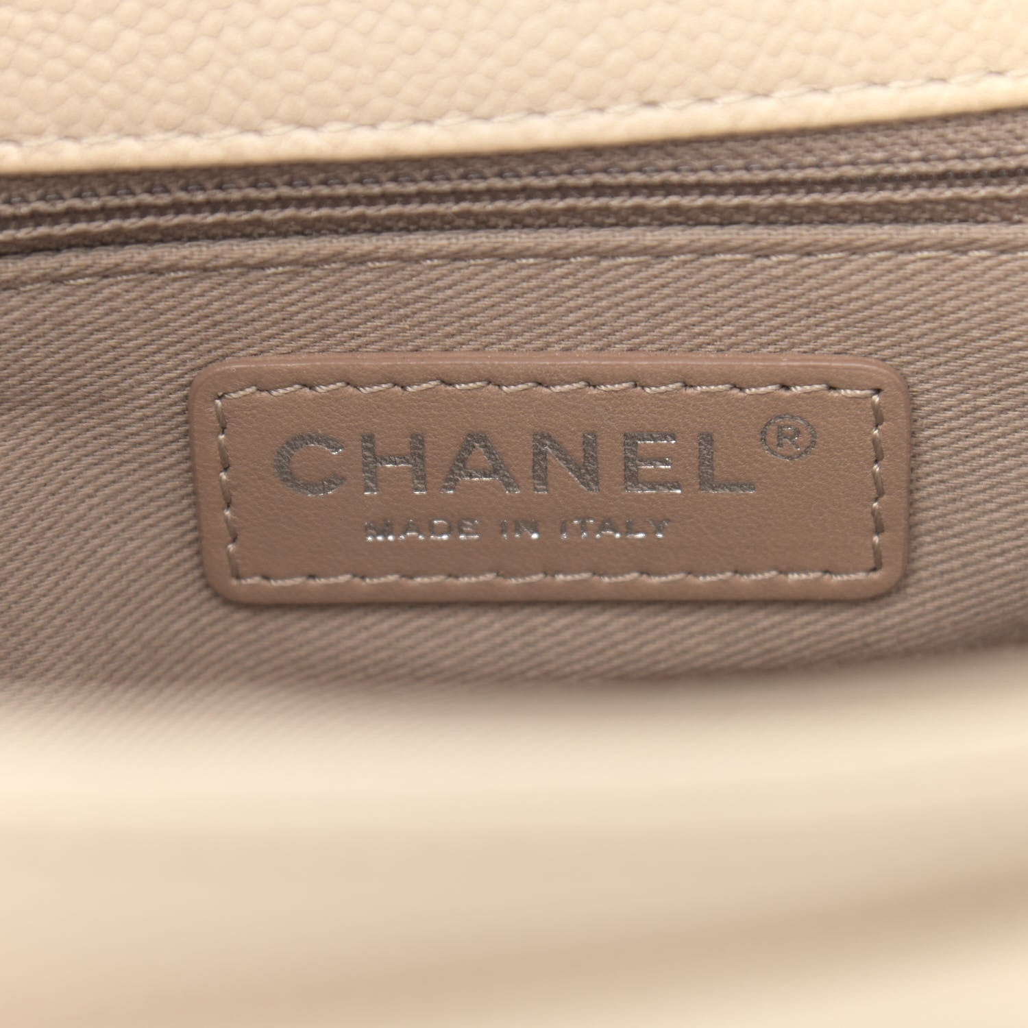 Chanel Caviar Quilted Large Now and Forever Flap Ivory 6 of 15