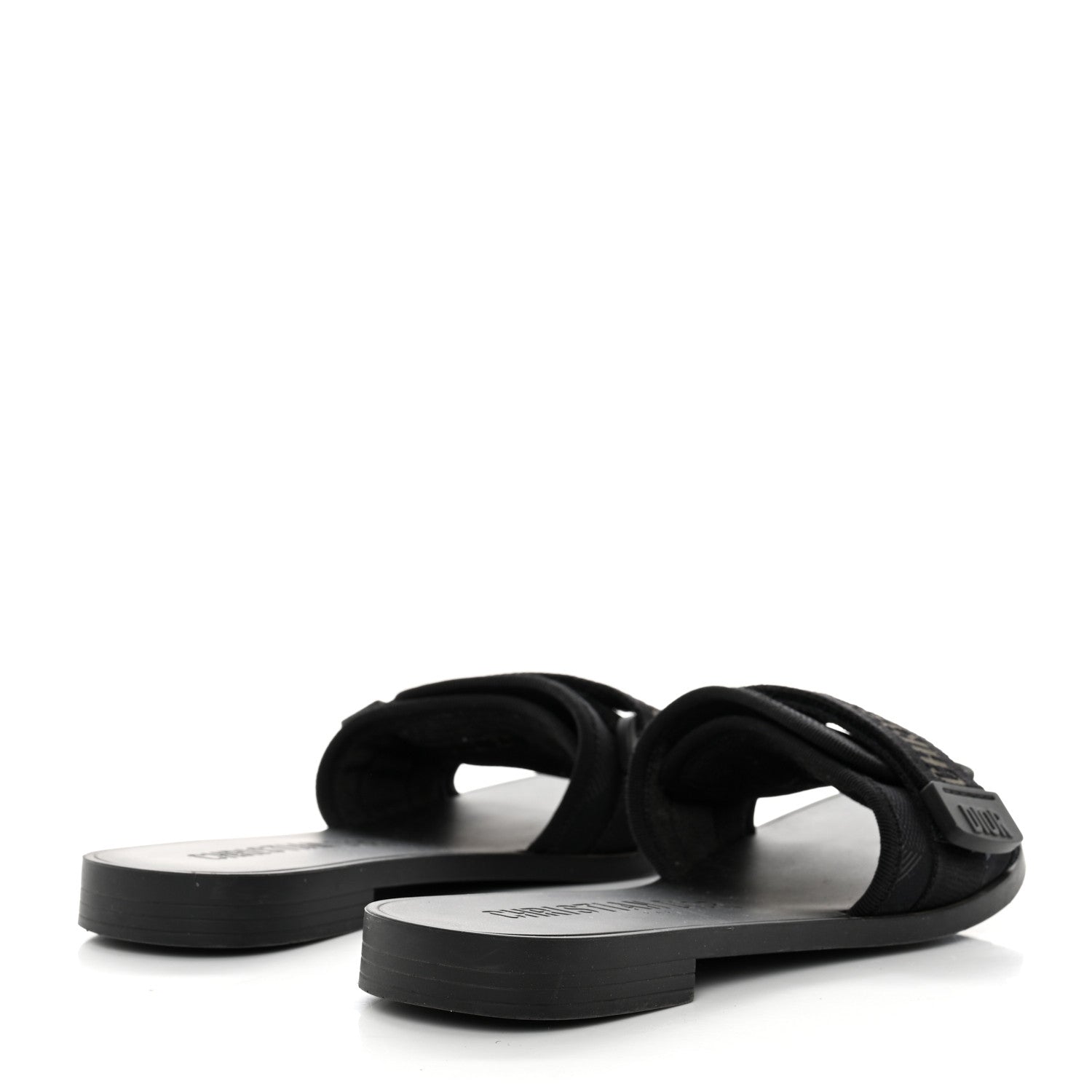 Christian Dior Technical Stretch Fabric Camouflage Dio(r)evolution Slide Sandals 37 Black Military 4 of 9