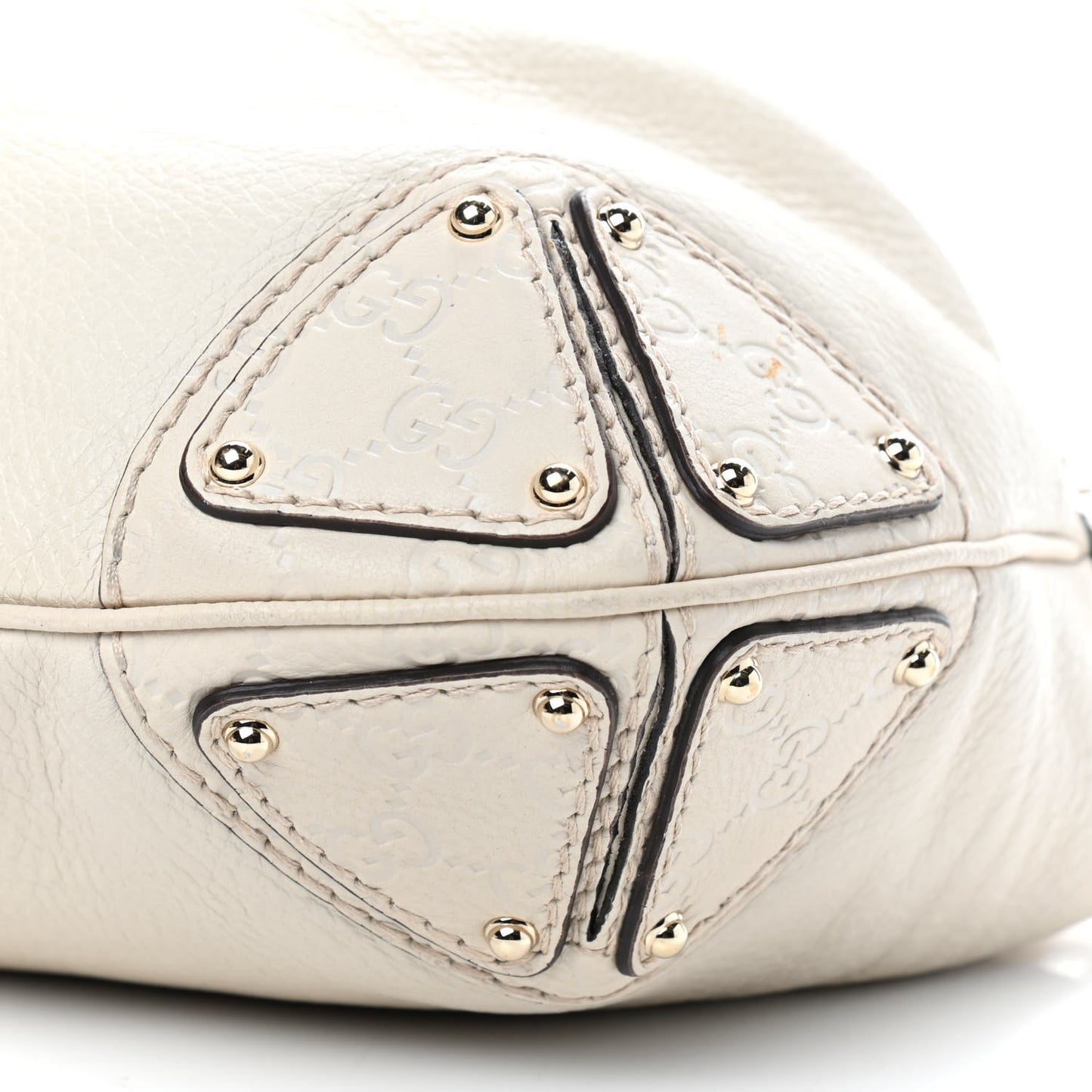 Calfskin Medium Indy Top Handle Bag Off White